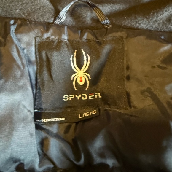 Women’s Spyder Black Parka with Fur Hood - Picture 12 of 13